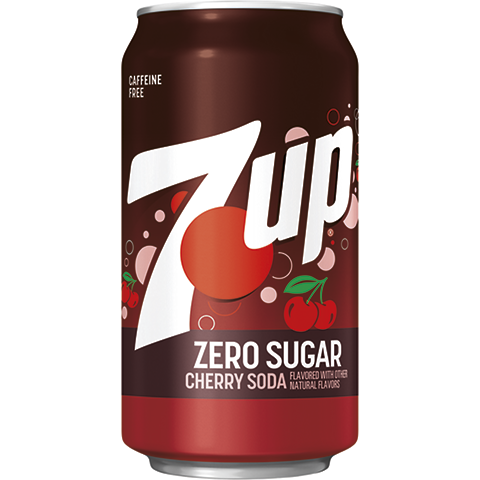7UP Zero Sugar Cherry Flavored Soda 12oz Cans