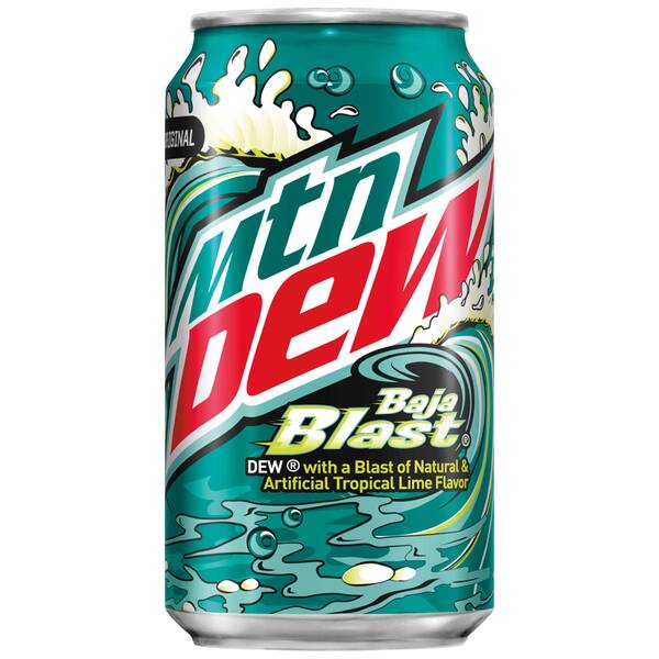 Mtn Dew Baja Blast 12oz Cans