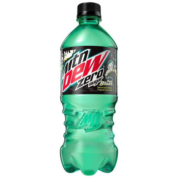 Mtn Dew Baja Blast Zero Sugar 20oz Bottles