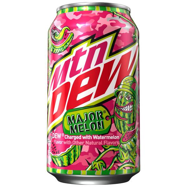 Mtn Dew Major Melon 12oz Cans