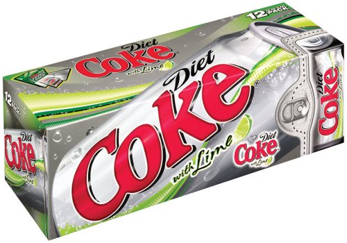 Coke Diet Lime Soda, 12 oz Can (Pack of 24)