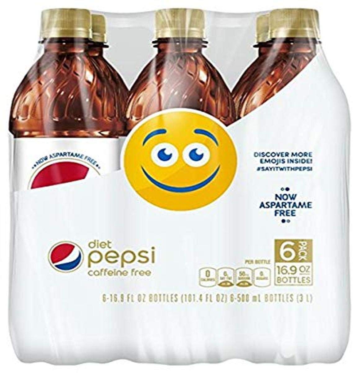 Pepsi Caffeine Free Diet Bottle, 6 ct