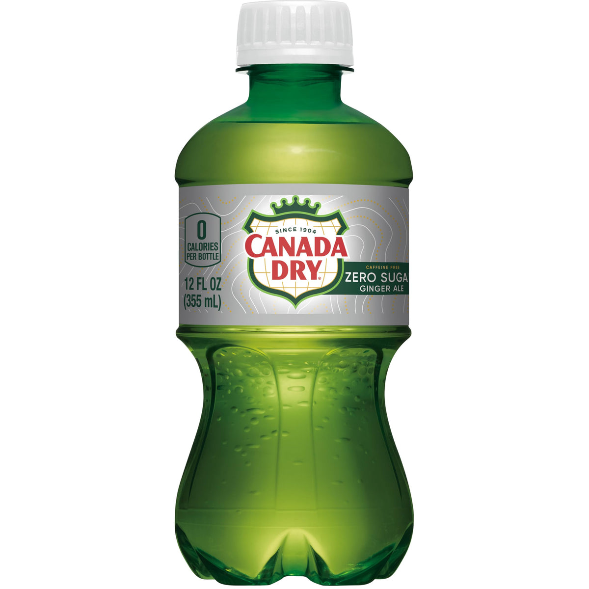 Diet Canada Dry Ginger Ale Soda, 12 Fluid Ounce Bottle, 8 Count