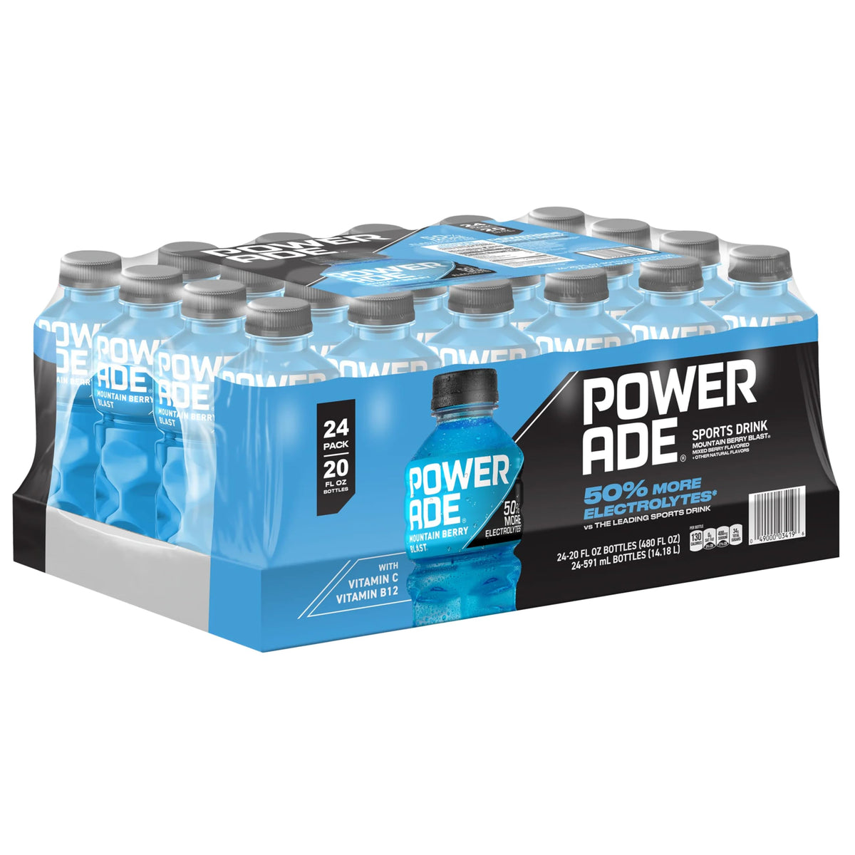 POWERADE Mountain Berry Blast Sports Drink, 20 Fl Oz