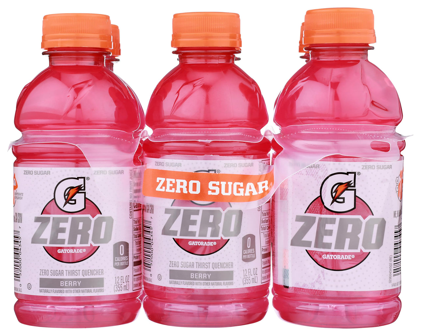 Gatorade, Zero Sugar Berry Thirst Quencher Beverage, 12 Fl Oz, 6 Count
