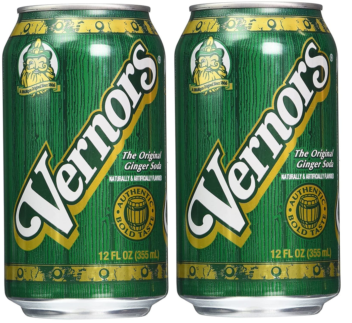 Vernors Gingerale Soda, 12 Ounce (12 Cans) (2-Pack)