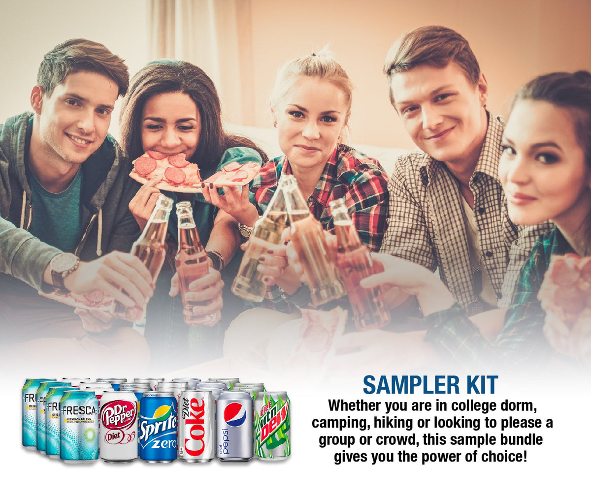 Soda Variety Pack - Assortment Popular Flavors - Home, Office or Party Refrigerator Restock Pack - By MaxPax (Diet Soda Variety, 24 Pack)