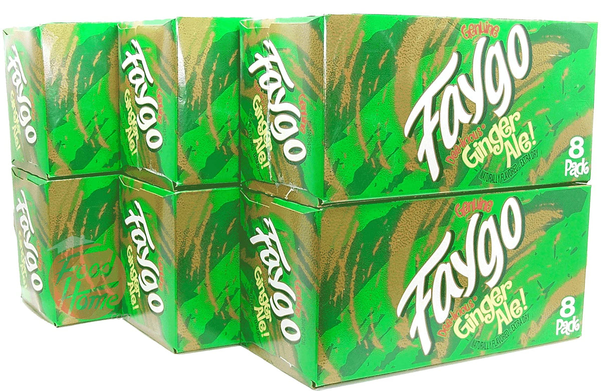 Faygo Ginger Ale! flavored soda pop. 8-pack 12-fl. oz. cans in box (1)