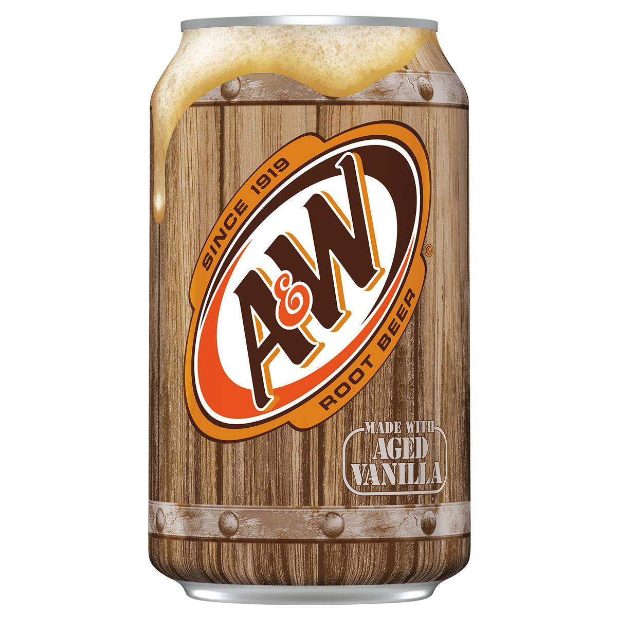 A&W Root Beer, 12 Fl Oz Can, (Pack of 15, Total of 180 Fl Oz)