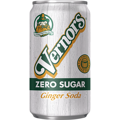 Vernors Zero Sugar Ginger Flavored Soda 12oz Cans