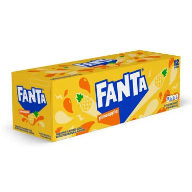 Fanta Pineapple 12 Oz Cans