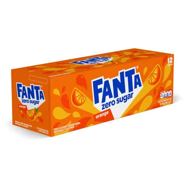 Fanta Orange Zero Sugar 12 Oz Cans