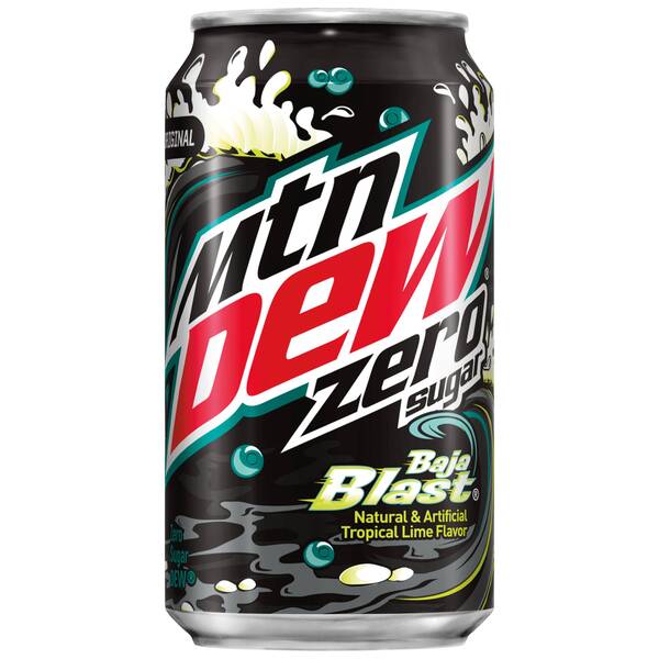 Mtn Dew Baja Blast Zero Sugar 12oz Cans