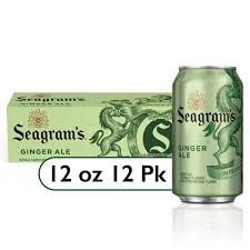 Seagram's Ginger Ale Mini Cans, 7.5 Oz, 12 Pack, In Snackur Ship Safe Box