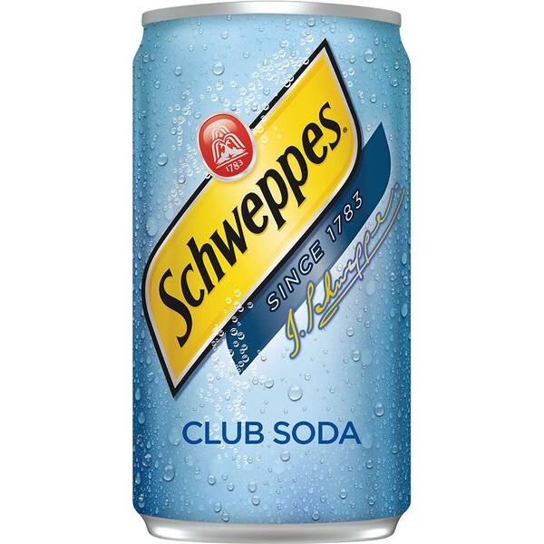Schweppes Club Soda 7.5oz Cans