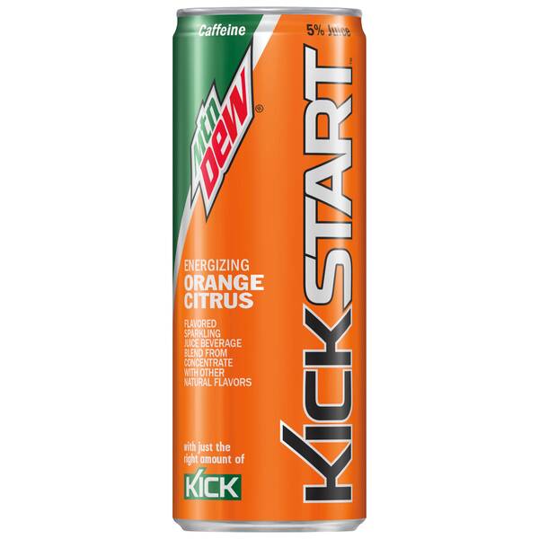 Mtn Dew Kickstart Orange Citrus 12oz Cans