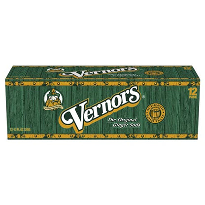 Vernors Classic Original Ginger Ale Soda Soft Drink - 3 Cases (36 Cans)