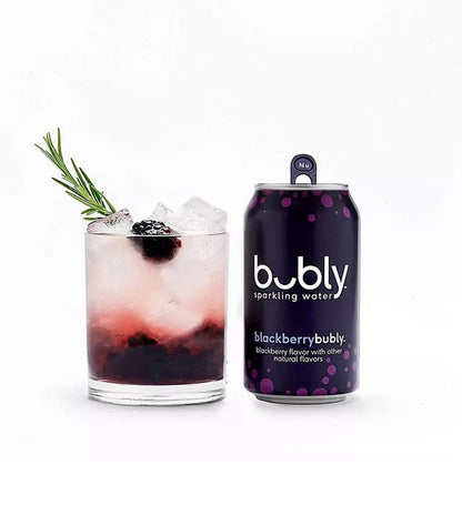 BEEQ- (Pack of 16) bubly Sparkling Water, Berry Bliss Sampler, 12 fl oz. Cans, Multi Flavor Soft Drink Bundle | Assortment Soda Refrigerator Restock Kit of Soda
