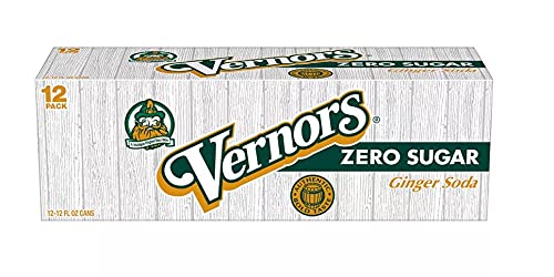 Vernors Classic Original Zero Sugar Ginger Ale Soda Soft Drink - 3 Cases (36 Cans)