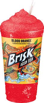 Brisk Blood Orange Iced Tea, 33.8 Fl Oz, 6 Bottles