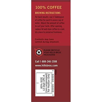 Hills Bros. Original, Medium Roast, Coffee (26 Ounce (Pack of 2))