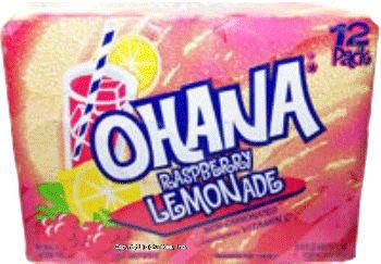 Faygo Ohana raspberry lemonade flavored beverage, 12-fl. oz. cans 12-pack Suitcase