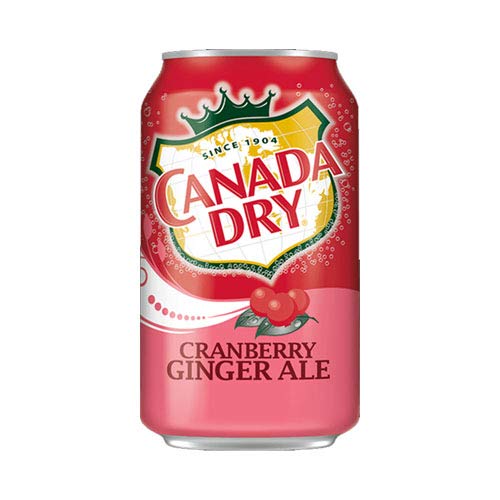 Canada Dry Ginger Cranberry, 12 Count, 12 Fl Oz Cans, Carbonated Soft Drink
