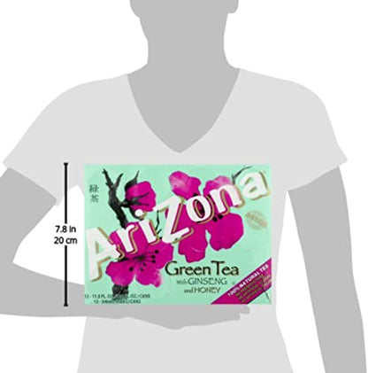 MARL CR- Arizona Green Tea with Ginseng and Honey, 11.5 fl oz(12 Cans)