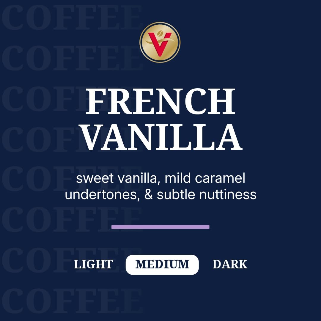 Victor Allen's Coffee French Vanilla Flavored Coffee, Medium Roast, 42 Count, Single Serve Coffee Pods for Keurig K-Cup Brewers