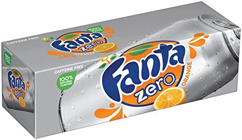 Fanta Fridge Zero Pack Cans, Orange, 12 Ounce (Pack of 12) by Fanta