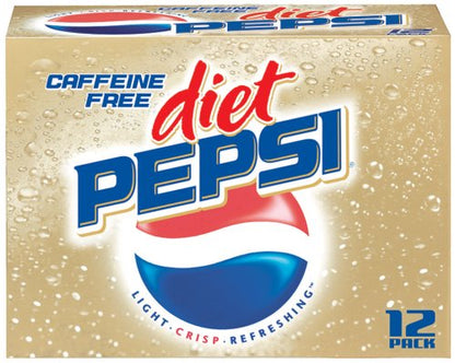 Caffeine-Free Diet Pepsi, 12-fl. oz Cans (Pack of 24)