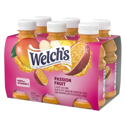 Walch's Passion Fruit Juice Drink, 10 fl oz On-the-Go Bottle.