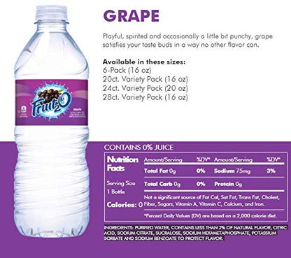 Fruit2O Zero Calorie Flavored Water Grape 6 bottles (Pack of 04)
