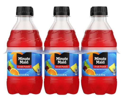 Minute Maid Fruit Punch Drink Bottles, 12 fl oz, 18 Pack