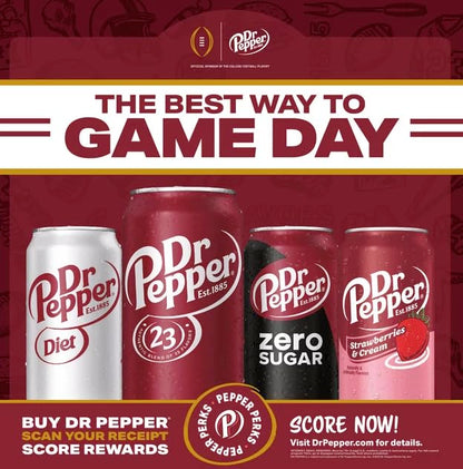 Diet Dr Pepper Soda, 12 fl oz (36 cans)