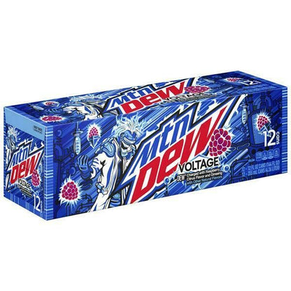 Voltage Raspberry Citrus - with a Munchie Box Coaster (12 Oz Cans) (Voltage (Pack of (12) 12Oz Cans))