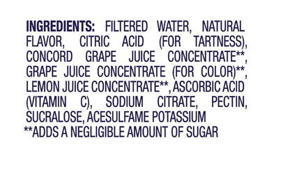 10 FL OZ ZERO SUGAR DRINK - CONCORD GRAPE - 6PK
