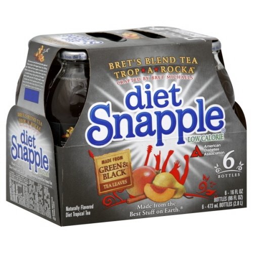 Snapple Tea 6 -16 Fl Oz, (Pack of 2) (Trop-A-Rocka Diet)