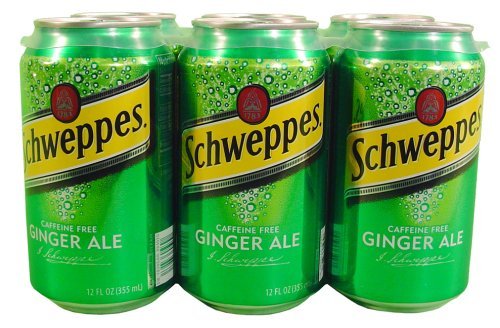 Schweppes Ginger Ale, 12 fl oz, 6 pack