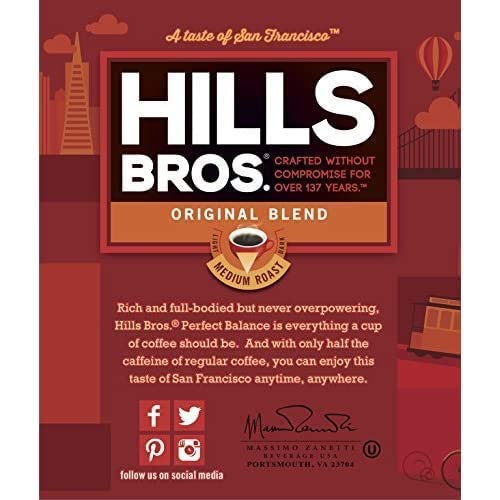 Hills Bros. Original, Medium Roast, Coffee (26 Ounce (Pack of 2))