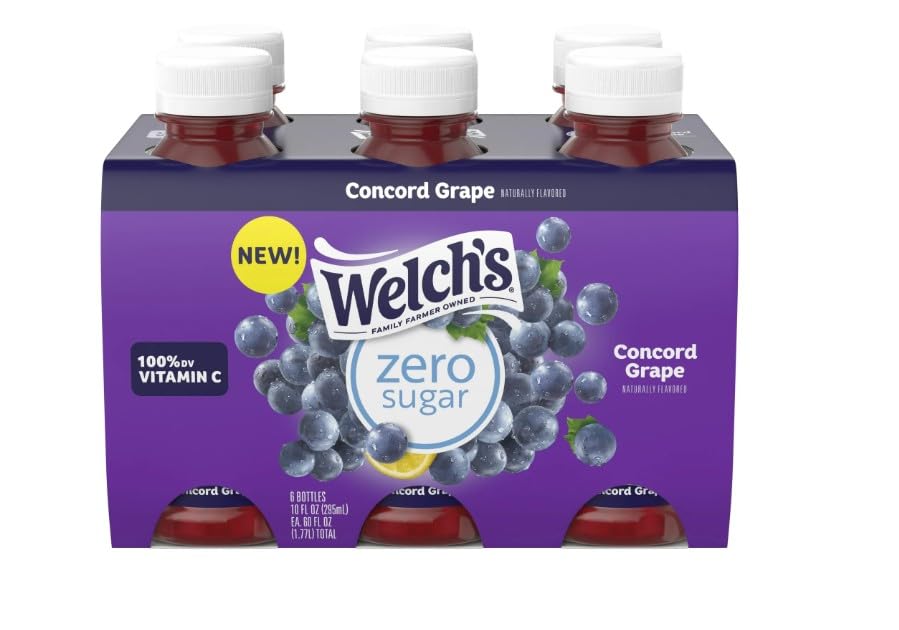 10 FL OZ ZERO SUGAR DRINK - CONCORD GRAPE - 6PK