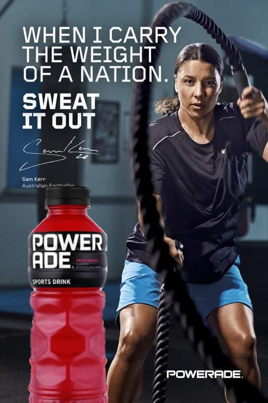 WESTERNMBY Powerade Fruit Punch Sports Drink, 20oz (Pack of 10, Total of 200 Oz)