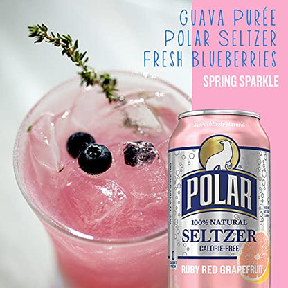 Polar Beverages All Flavor Variety Pack | Carbonated Flavored Sparkling Water, 12 Fl Oz Cans, Natural Flavors | Pack of 15