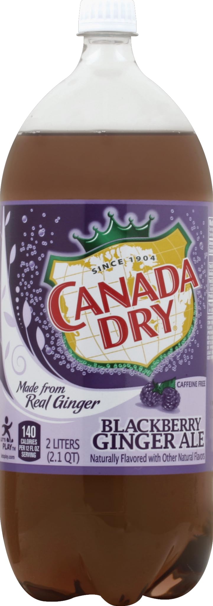 Canada Dry Blackberry Ginger Ale 2L bottle