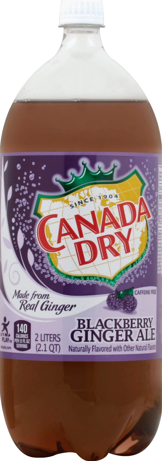 Canada Dry Blackberry Ginger Ale 2L bottle