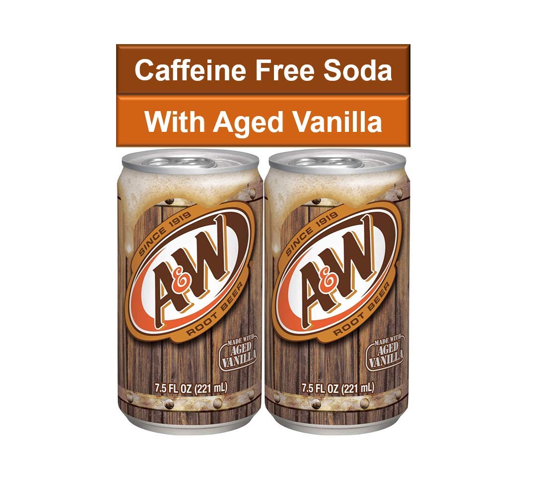 A&W Root Beer Mini Soda Cans, 7.5 oz Soft Drinks Bulk Snacks Pack, Small Refrigerator & Snack Pantry Drink 12 Count Beverage Bedroom & Kitchen Supplies