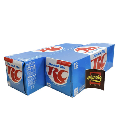 Royal Crown Cola Soda Reserve - Munchie Box Stash - Cans or Bottles (Pack of (24) 12 Oz Cans)