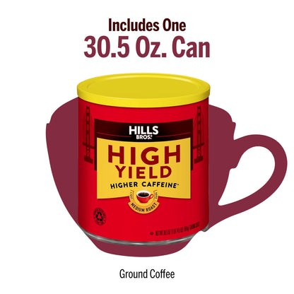 Hills Bros. Ground Coffee - High Yield, 30.5 oz Can