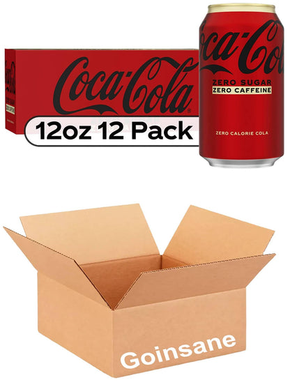 Zero Sugar Zero Caffeine, 144 Fl. Oz (Pack of 2) By Goinsane,12 Fl Oz (Pack of 24)