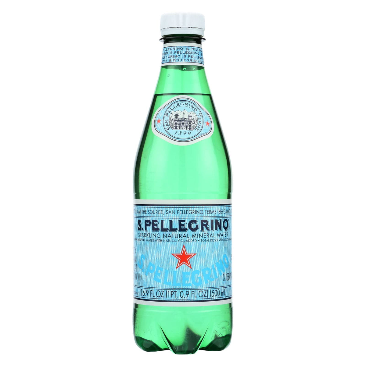 S.Pellegrino Sparkling Natural Mineral Water, 16.9 fl oz. (24 Count)